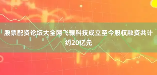 股票配资论坛大全网飞骧科技成立至今股权融资共计约20亿元